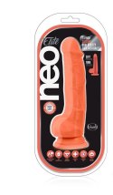 Neo elite 7.5inch cock with balls orange