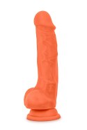 Neo elite 7.5inch cock with balls orange