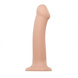 Dildo semi-realistic dual density bendable vanilla - l