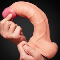 Giętki realistyczny żylasty penis silikonowe dildo